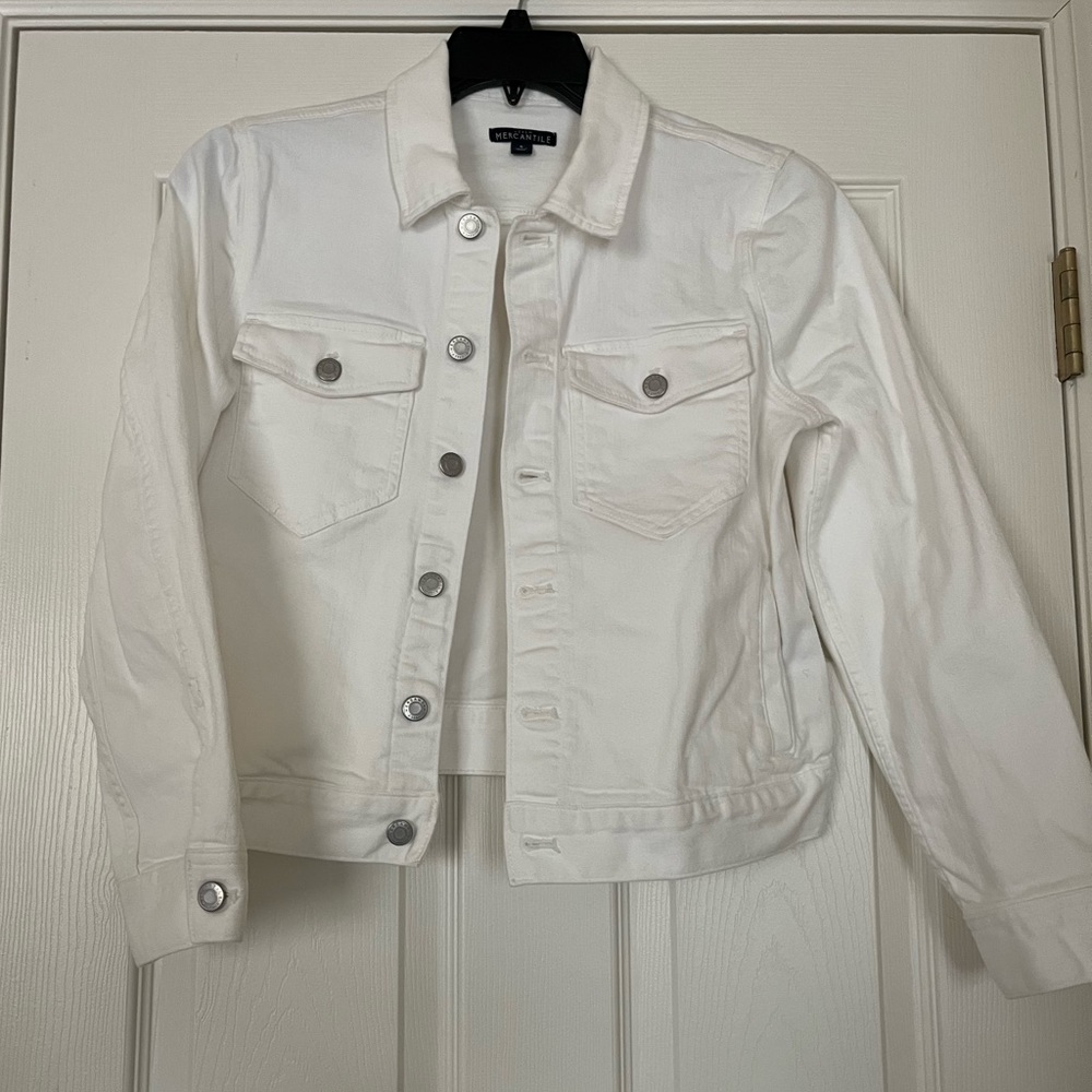 J.Crew White Jean Jacket